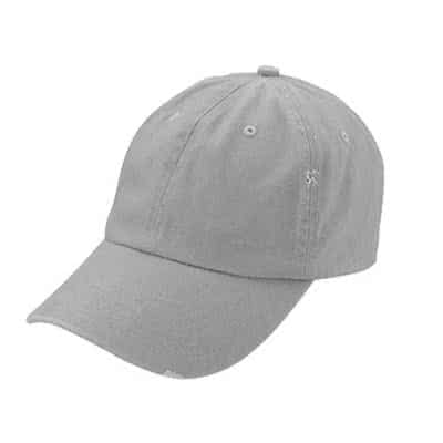 Casquette à 6 pans effet usé